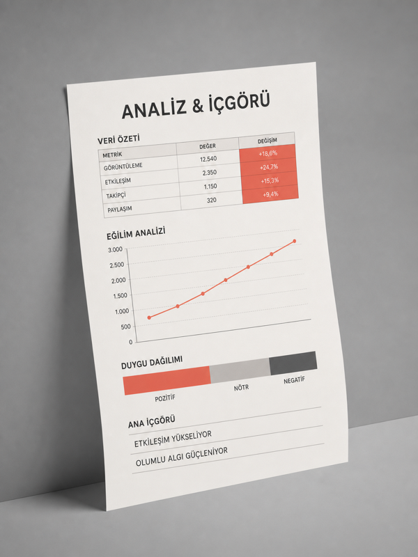 Analiz & İçgörü